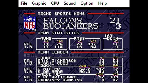 Gens rom Tecmo Super Bowl