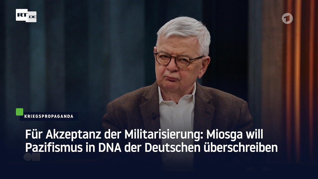 Für Akzeptanz der Militarisierung: Miosga will Pazifismus in DNA der Deutschen überschreiben