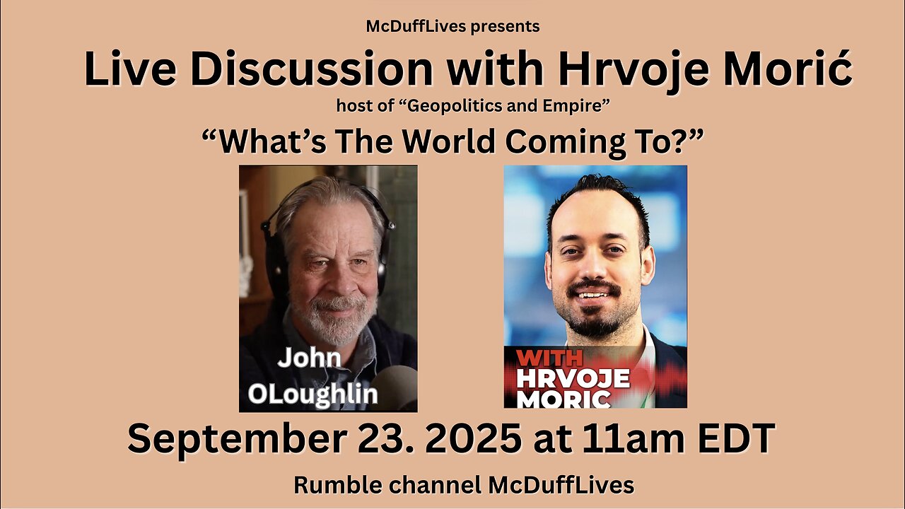 Live with Hrvoje Morić, September 23, 2025