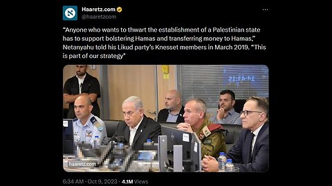 Reminder: Israel deliberately funds$ Hamas.