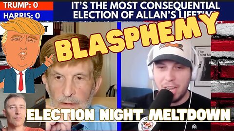 Allan Lichtman + Son Election Night; from Gloating to Meltdown -- Long + Barely Cut