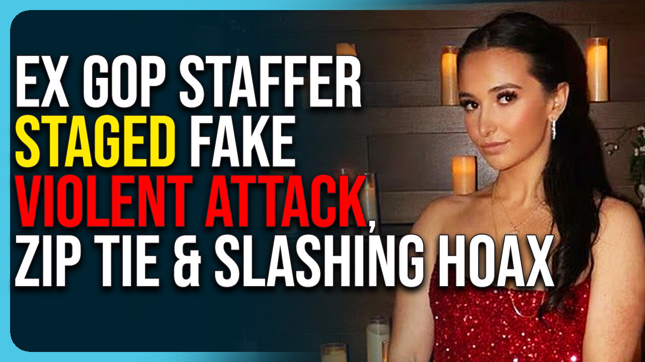 Ex GOP Staffer STAGED Violent Attack, Zip Tie & Slashing HOAX