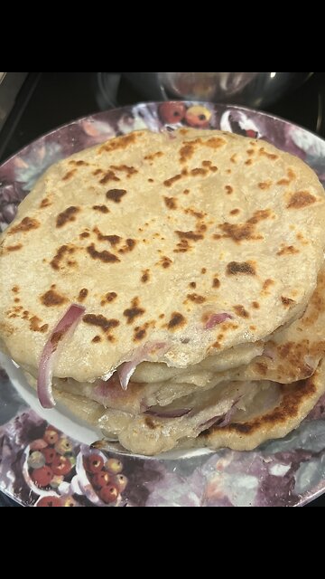 I wanted a quick onion PARATHA(Indian street food)