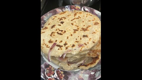 I wanted a quick onion PARATHA(Indian street food)