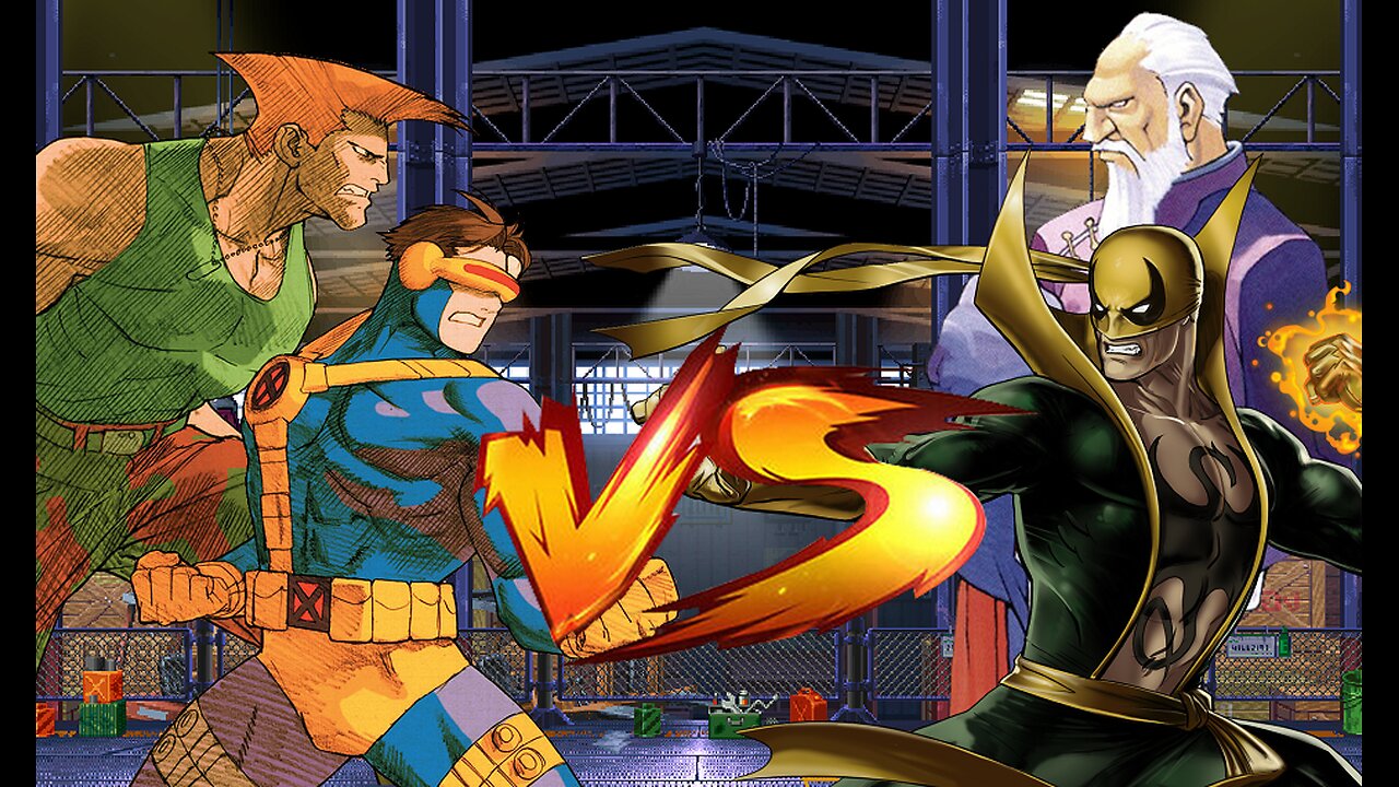 [REQUESTED] #082: Cyclops Vs Guile & Iron Fist vs Gen | Street Fighter x Marvel Showdown!!