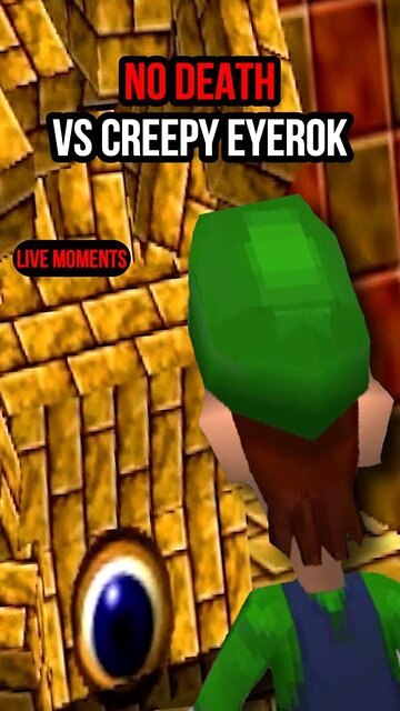 WHEN LUIGI FALCON PUNCHES! - THE CREEPY EYEROK - Super Mario 64 DS Boss #5 #shorts #supermario64