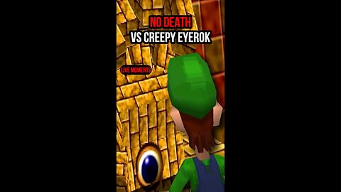 WHEN LUIGI FALCON PUNCHES! - THE CREEPY EYEROK - Super Mario 64 DS Boss #5 #shorts #supermario64