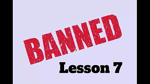 BANNED in Florida Faith-based BIP lesson 7