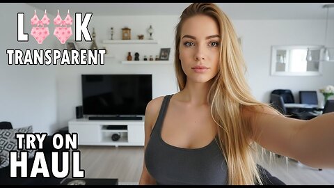 4K Transparent Clening Outfit Try On Haul & See Through Lingerie Review | wet vs dry Outfit review