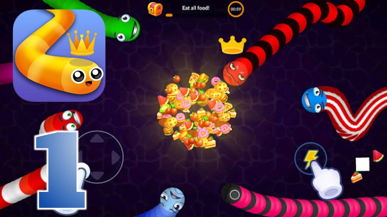 Snake.io - Gameplay Walkthrough | Part 1 (Android, iOS)