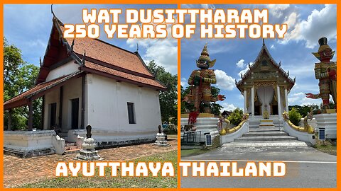 Wat Dusittharam วัดดุสิตาราม - Historic Temple With Drone Footage Ayutthaya Thailand 2025