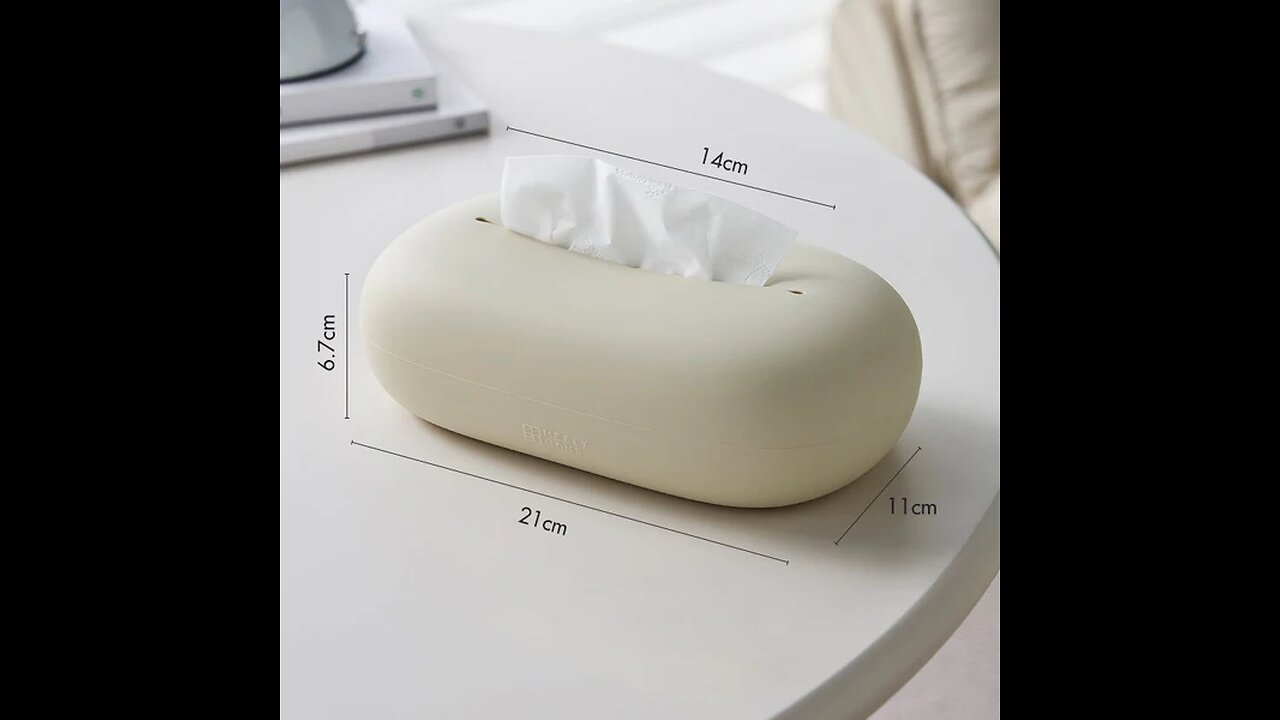 Creamy Soft and Rounded Tissue Box