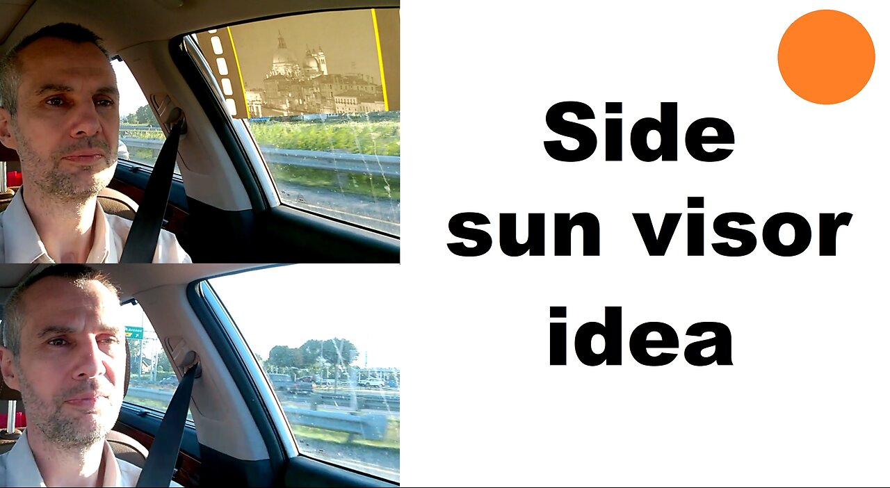 Side sun visor idea for cars