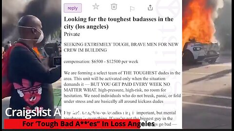 Craigslist Ad Pays $12,500 For ‘Tough Bad A**’es” In Loss Angeles