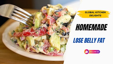 Eat this salad every day for dinner and you will lose belly fat! / Global Kitchen Delights