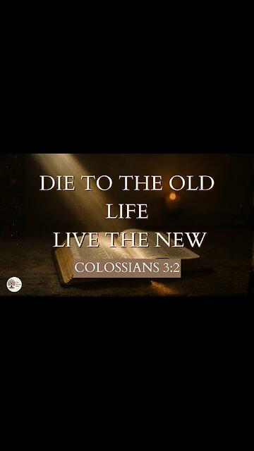 Die to the Old Life and Live the New Colossians 3:2