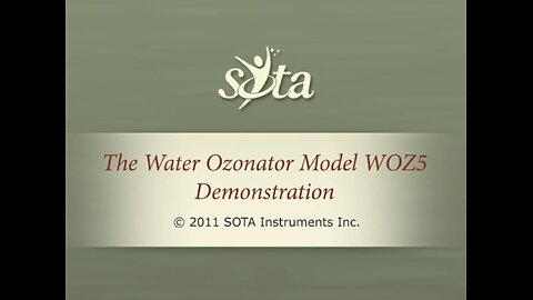 SOTA Water Ozonator - Model WOZ5 - Push Button