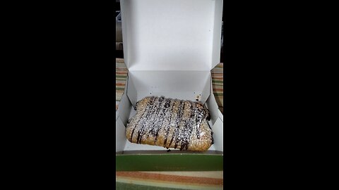 Eating Chocolate Croissant, Panera Bread, Ford Rd, Dbn Hgts, MI, 8/2/25