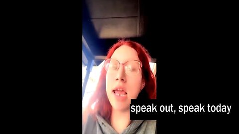 speak out, speak today