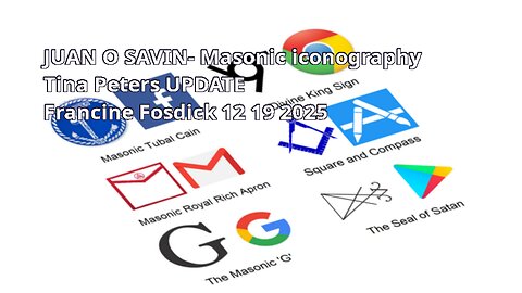 JUAN O SAVIN- Masonic iconography, Tina Peters UPDATE- Francine Fosdick 12 19 2025