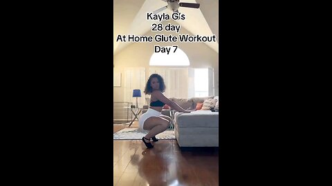 Glute home workout fitness