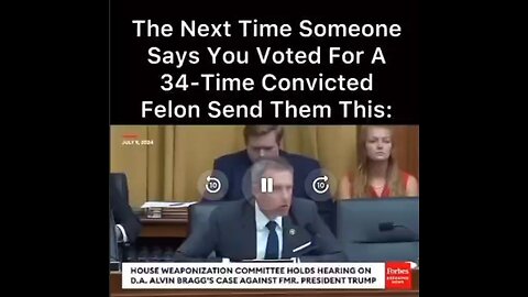 Democrats so desperate Next Time Someone Says You Voted For A 34-Time Convicted Felon Send Them This