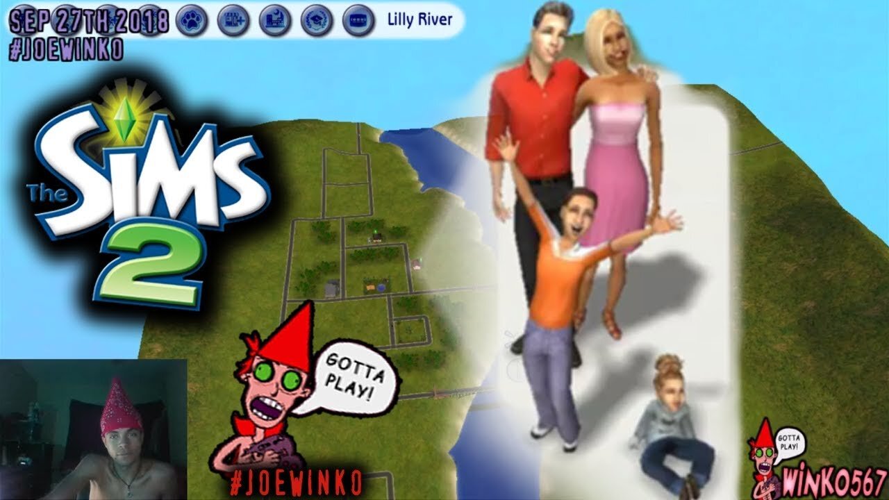 The Valentinos - Sims 2 Live Stream (Sep 27th 2018) - Joe Winko