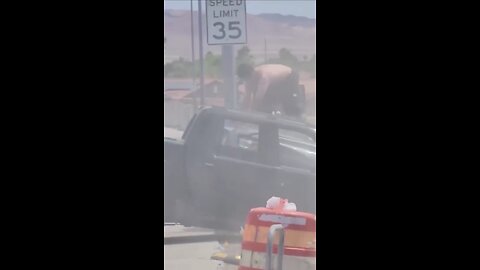 A Las Vegas man faces arrest for a brutal road rage case, involving the ramming of a woman's truck