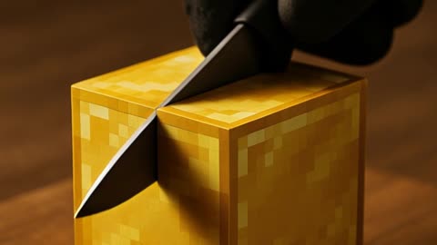 Real life MINECRAFT Gold block