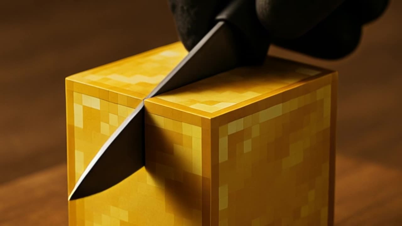 Real life MINECRAFT Gold block
