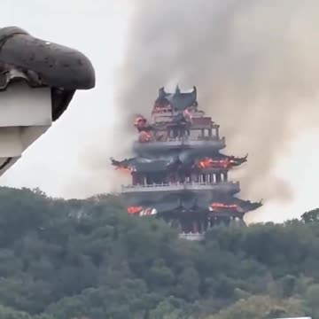 Fire Breaks Out At 1,500 Year Old Yongqing Chinese Temple