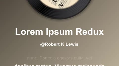 Lorem Ipsum Redux