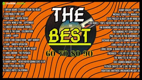 Oldies songs - the best of music - from the 60s, 70s, 80s and 90s18 Live from Rumble Studio
