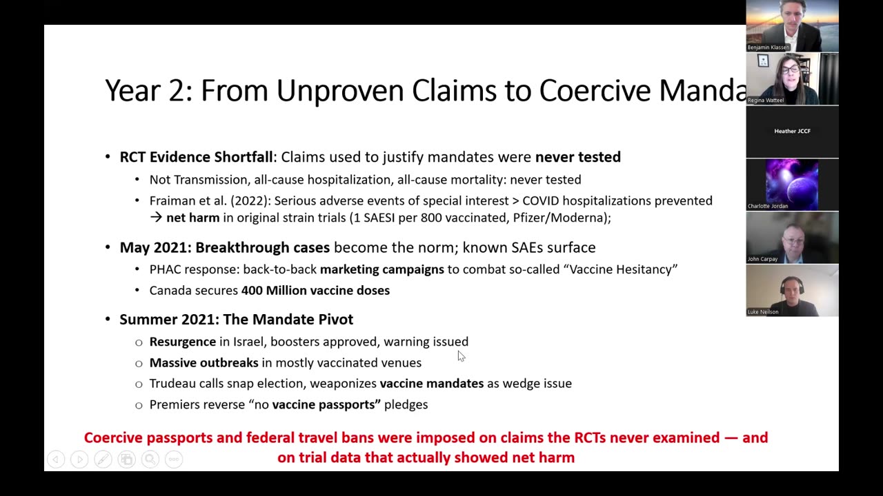 Presentation: Dr. Regina Watteel presents on critical data flaws used to justify Covid mandates