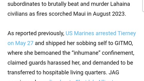 Voice Read Version! JAG Convicts Former FEMA Official, Will Hang For Maui Crimes!