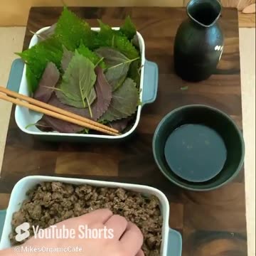 #Perilla #Leaf #Stuffed with #Beef #Mince & #Kimchi