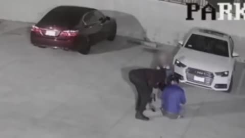 Armed Black Thug Robbing a Couple in Los Angeles