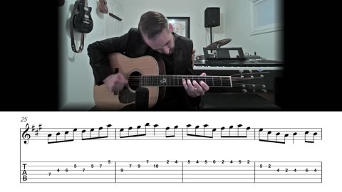 Bill Cheatham - Bluegrass Flatpicking Guitar Lesson (Sheet Music + TAB)