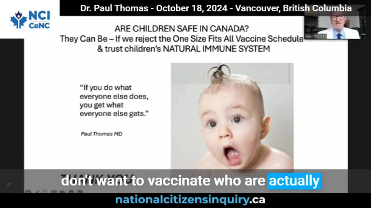 Dr. Paul Thomas – “Risk of Death from the Vaccine FAR Exceeds the Risk of Death from the Disease”