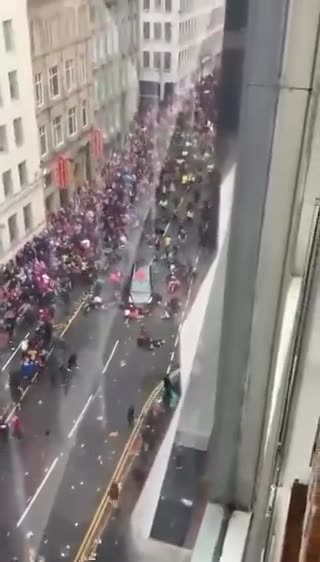 Vehicle crashes into a group during Liverpool's celebratory parade