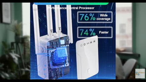 WiFi Extender Signal Booster for Home: Internet Repeater Long Range Covers Up to