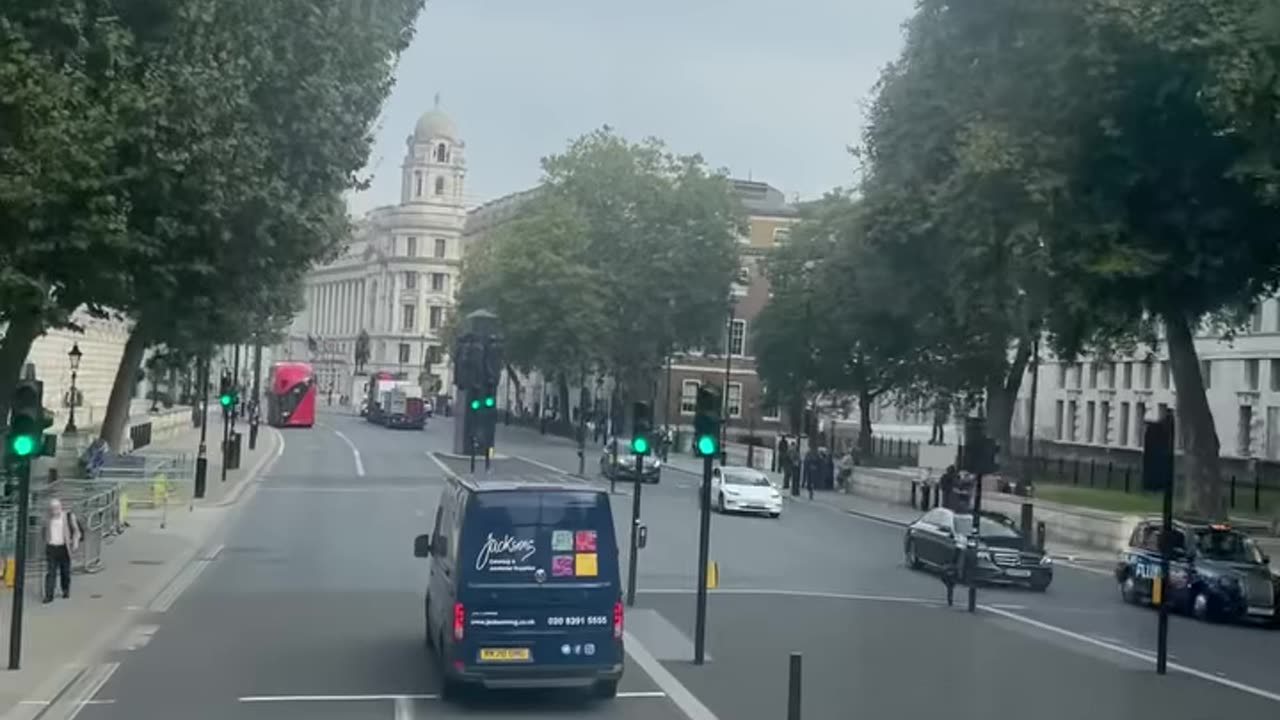 Welcome to London with a view from the bus ride.