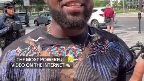 African immigrant arguing with Democrats