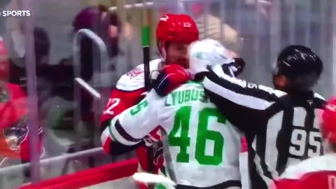 Stars #46 IIya Lyubushkin vs Caps #22Brandon Duhaine 🤜🏻🤛🏻