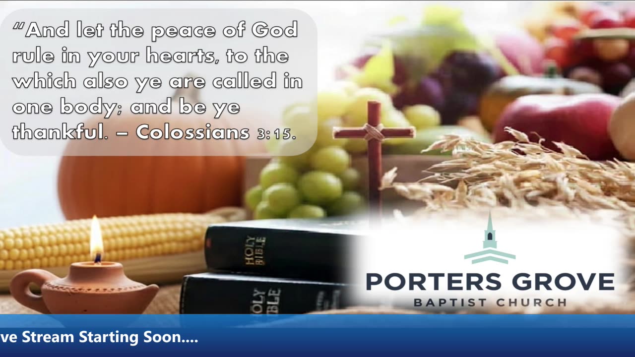 PGBC 11/23/25 Sunday Morning Svc w/ Pastor Steve Dixon, Jr.