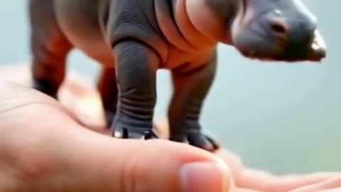 This Baby Hippo Is Cuter Than Your Puppy 😍🦛 #shorts #animals #viralvideo #cute #viral #viralshorts