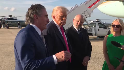 President Trump Gaggles with Press at Joint Base Andrews, July 15, 2025