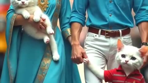 Cute kitty's enjoying with family😺😻#cute#kittty#family#shorts
