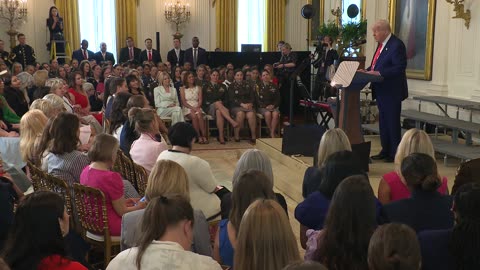 President Trump and the First Lady Participate in a Celebration of Military Mothers