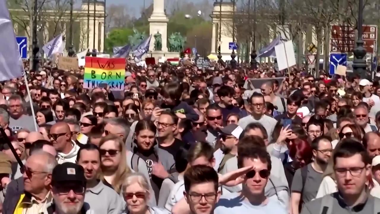 Hungarians mock Orban's moves to ban LGBTQ+ Pride events